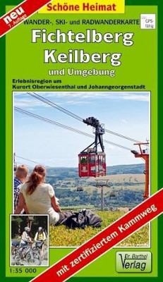 Radwanderkarte Barthel Verlag Fichtelberg