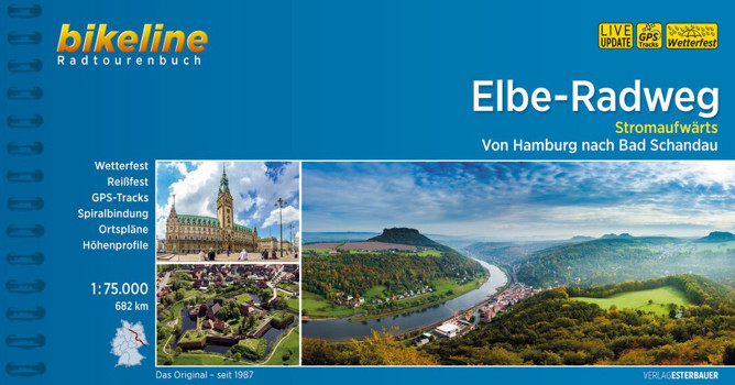 Bikeline Elbe-Radweg stromaufwaerts Hamburg - Bad Schandau