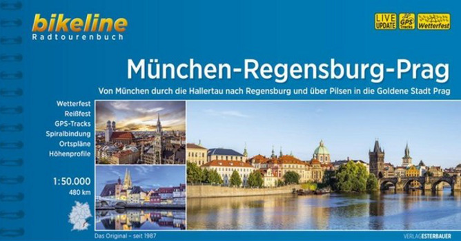 bikeline Radtourenbuch Muenchen - Prag