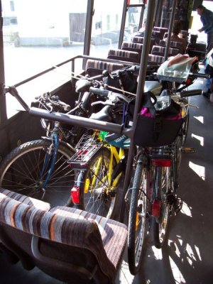 Fahrradmitnahme Bus in Tschechien Tisa