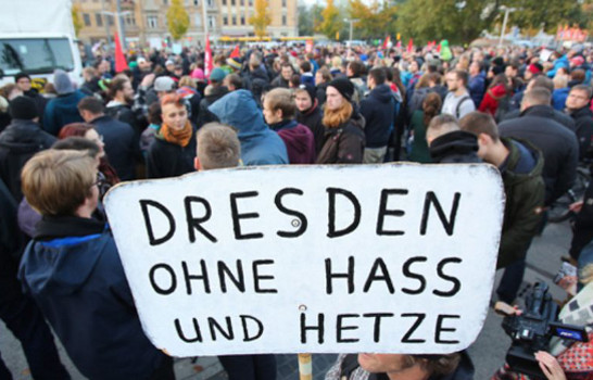 Plakat Dresden ohne Hass und Hetze