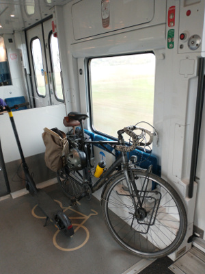 Fahrradtarnsport im Regionalzug TER 10