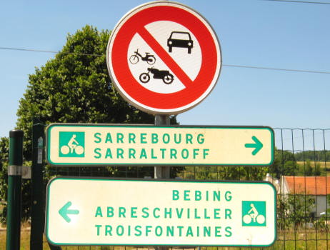 Radwegweiser Saarbourg