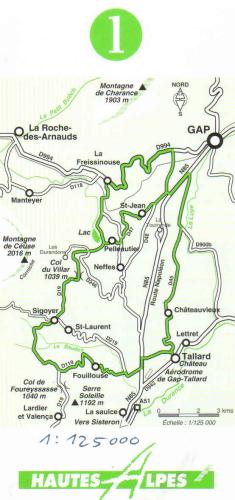 Hautes Alpes Karte