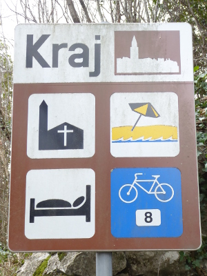 Kroatien Radwegweiser 65