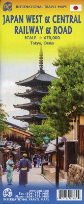Japan Karte International Travel Map West Central