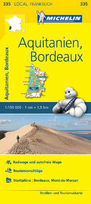 Michelinkarte 335 Aquitanien Bordeaux