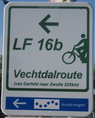 Radwegweiser  Niederlande Vechtdalroute / Kunstwegen