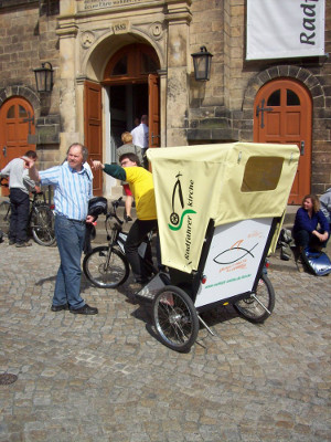 Radfahrerkirche Stadt Wehlen Rikscha 1