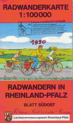 Radwanderkarte LVA Rheinland-Pfalz Suedost