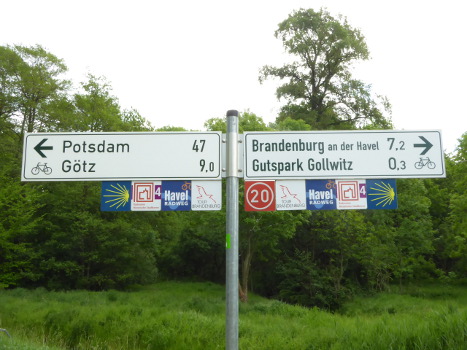 Radwegweiser Knotenpunktsystem 20 Brandenburg