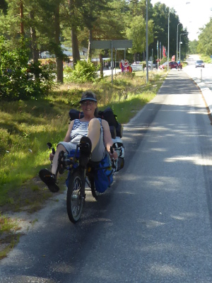 Radler in Schweden Liegerad