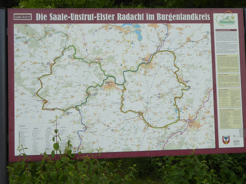 Saale-Unstrut-Elster-Radacht Karte
