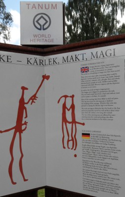 Felsritzungen Infotafel