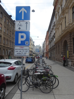 Fahrradparkplatz Ljubljana 2