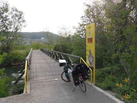 Bahntrassen-Radweg Parenzana Bruecke