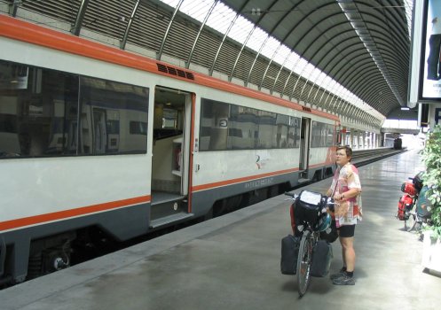 Fahrradtransport Niebla - Sevilla