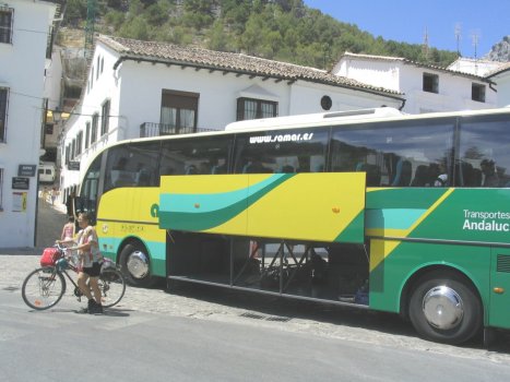 Fahrradtransport Bus Ronda - Grazalema