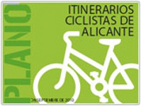 Spanien Fahrradstadtplan Alicante